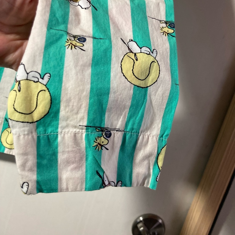 Hanna Anderson Women’s Peanuts Poplin Pajama Set Top & Shorts Size Small - Picture 5 of 16